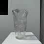 Vases - Glass vase with stylized flower pattern - OFFICE OBJETS