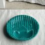 Platter and bowls - A turquoise asparagus dish - OFFICE OBJETS