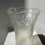 Vases - Vintage glass vase with floral patterns H:22cm - OFFICE OBJETS