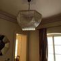 Ceiling lights - Ares Crystal Vintage Glass Chandelier - Art Deco Style, Handmade - BOTTEGA VENEZIANA