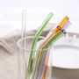 Kitchen utensils - Reusable glass straw - Curved - 10 colors - SOSTRAW & SMARTTHINGS