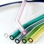 Kitchen utensils - Reusable glass straw - Curved - 10 colors - SOSTRAW & SMARTTHINGS