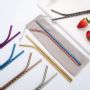 Kitchen utensils - Twist reusable straw - Curved/Stainless Steel - 6 colors - SOSTRAW & SMARTTHINGS