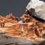 Unique pieces - I / Landscape / No. 29 / Sculpture / Wood / Stone / Hand Carved - MÙ STUDIO