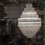 Ceiling lights - Demetra Murano Glass Chandelier — Luxury Art Deco and Venetian Crafts - BOTTEGA VENEZIANA