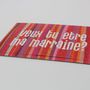 Cadeaux - Veux tu être marraine ? - MAUVAISES GRAINES