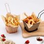 Platter and bowls - French fries basket - rectangular shape - 4 colors - SOSTRAW & SMARTTHINGS