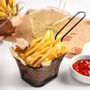 Platter and bowls - French fries basket - rectangular shape - 4 colors - SOSTRAW & SMARTTHINGS