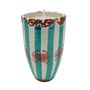 Decorative objects - Ceraminc striped scented candle size XL - WAX DESIGN - BARCELONA