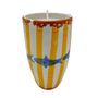 Decorative objects - Ceraminc striped scented candle size XL - WAX DESIGN - BARCELONA