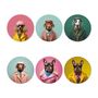 Sets de table - Funny Dog Coasters Set - MA CHÉRIE MON AMOUR