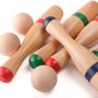 Toys - Classic Bowling Set 24 cm (6 pins, cloth bag) - MORA-PLAY