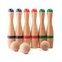 Toys - Classic Bowling Set 24 cm (6 pins, cloth bag) - MORA-PLAY