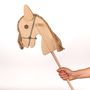 Jouets enfants - Cheval à balai en bois RUSTIQUE - MORA-PLAY