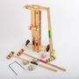 Toys - Croquet game in wooden trolley - 4 players - MORA-PLAY