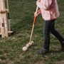 Toys - Croquet game in wooden trolley - 4 players - MORA-PLAY