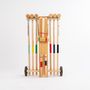 Toys - Croquet game in wooden trolley - 6 players - MORA-PLAY