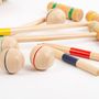 Toys - Croquet game in wooden trolley - 6 players - MORA-PLAY