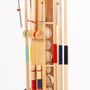 Toys - Croquet game in wooden trolley - 6 players - MORA-PLAY