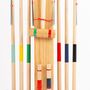 Toys - Croquet game in wooden trolley - 6 players - MORA-PLAY