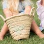 Décor de fête pour enfant - Panier de Pâques Personnalisé – Brodé à la Main, Unique pour Vous - ORIGINAL MARRAKECH