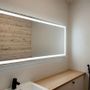 Miroirs pour salle de bain - Miroir LED, 4 bandes lumineuses (80x70cm) - SCANDINAVIAN GLASSFACTORY