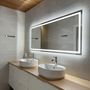 Miroirs pour salle de bain - Miroir LED, 4 bandes lumineuses (80x70cm) - SCANDINAVIAN GLASSFACTORY