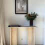 Console table - travertine console design console in travertine marble - GIPSY HOME