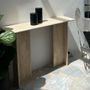 Console table - travertine console design console in travertine marble - GIPSY HOME