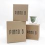 Vases - PIANO B 3D self watering clay pot with glass - COMMON PLACE