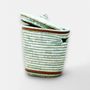 Storage boxes - Handwoven Straw Laundry Basket with Lid –Eco-friendly- Durable Storage - MAISON ZOE