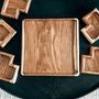 Platter and bowls - Sheesham Wooden Naby Snack Tray - Stylish, Practical - MAISON ZOE