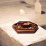 Platter and bowls - Cater Snack Tray – Handmade Sheesham Wood Tray with Four Containers - MAISON ZOE