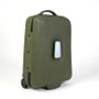 Travel accessories - POP-UP, recycled rubber wheeled suitcase, Tuscan Green color - ZOOM BAGS