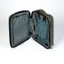 Travel accessories - POP-UP, recycled rubber wheeled suitcase, Tuscan Green color - ZOOM BAGS