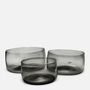 Bowls - Amudi Bowls Set of 3 – Mouth blown Recycled Glass Bowls, Eco-Friendly - MAISON ZOE