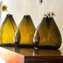 Vases - Ensemble de 3 vases en verre — Artisanat durable en verre recyclé - MAISON ZOE