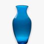 Vases - Belina glass Vase – mouthblown Recycled Glass with Elegant Finish 27cm - MAISON ZOE