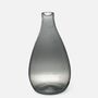 Vases - Yana glass Vase – mouthblown Recycled Glass with Bubbled Finish 24cm - MAISON ZOE