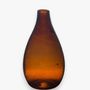 Vases - Yana glass Vase – mouthblown Recycled Glass with Bubbled Finish 24cm - MAISON ZOE