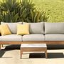 Lawn sofas   - RIVIERA aluminum 1-seater sofa - COUTURE JARDIN