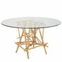 Tables Salle à Manger - Table ronde en rotin MIKADO diamètre 135 cm - KOK MAISON