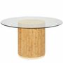 Tables Salle à Manger - Table ronde RIVIERA en rotin diamètre 135 centimètres - KOK MAISON