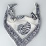 Sarongs - Blue Seashell Bandana - KORES ACCESSORIES
