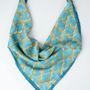 Sarongs - Blue & Gold Bandana - KORES ACCESSORIES