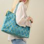 Sacs et cabas - Blue & Gold HandBag Reversible - KORES ACCESSORIES