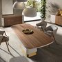 Dining Tables - Rectangular dining table in walnut and beige wood - ANGEL CERDÁ