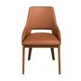 Chairs - Brown leatherette chair - ANGEL CERDÁ