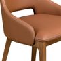 Chairs - Brown leatherette chair - ANGEL CERDÁ