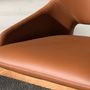 Chairs - Brown leatherette chair - ANGEL CERDÁ